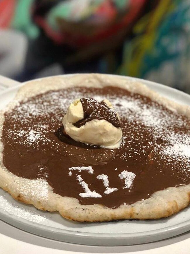 Nutella pizza is a hit.