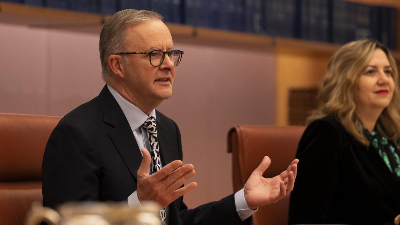Anthony Albanese is chairing his national cabinet meeting on Friday. Picture: NCA NewsWire / Martin Ollman