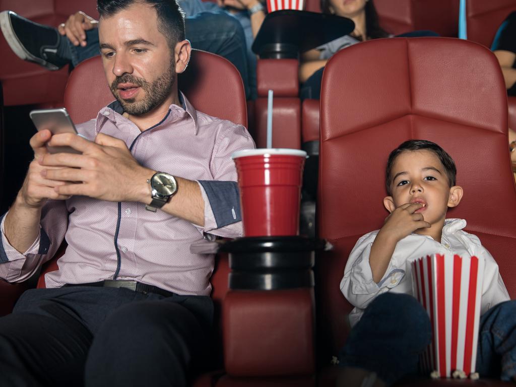 My parents to the theatre. My busy dad.