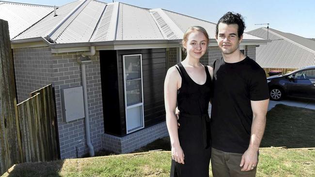 PERFECT FIT: Josh and Sacha Von Blanckensee are thrilled with their new two-bedroom home. Picture: Bev Lacey