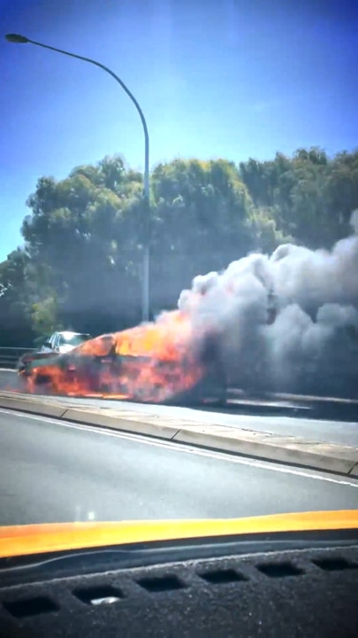 Car fire on Regency Road