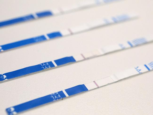 In the US, fentanyl test strips are being distributed to help prevent deaths as a result of the powerful drug being mixed with other drugs. Picture: AP