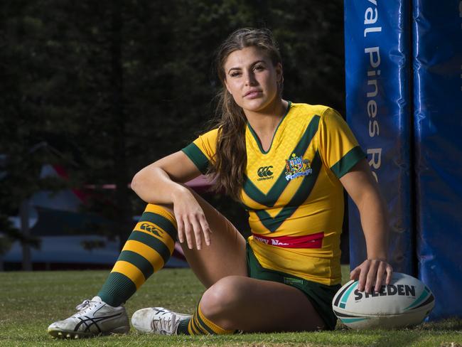 Jillaroo Jessica Sergis is hopeful of facing the Warriors this weekend. Picture: Nigel Hallett