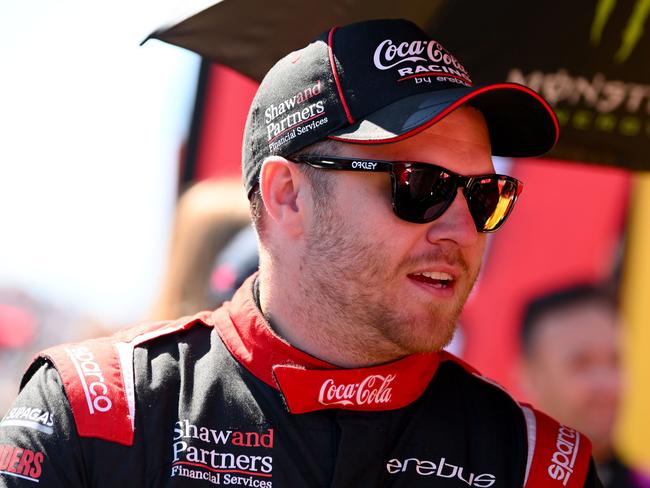 BATHURST, AUSTRALIA - OCTOBER 08: Brodie Kostecki, driver of the Erebus Motorsport Chevrolet Camaro looks on ahead of the Bathurst 1000, part of the 2023 Supercars Championship Series at Mount Panorama on October 08, 2023 in Bathurst, Australia. (Photo by Morgan Hancock/Getty Images)