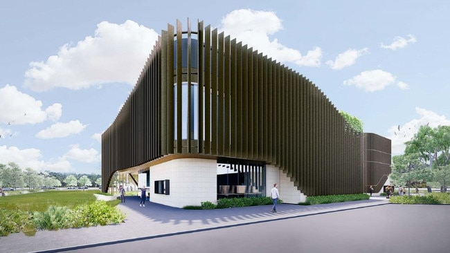 Architectural render of the previously proposed $20 million Blackwood Hub. Image: DesignInc