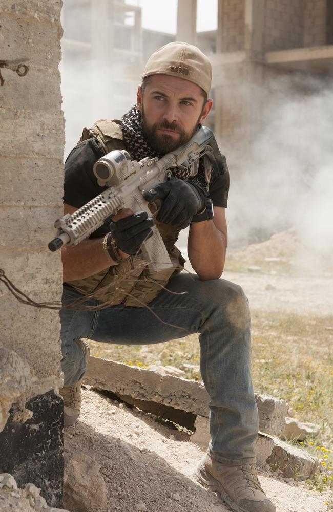 Actor Daniel MacPherson in the Foxtel series <i>Strike Back</i>.