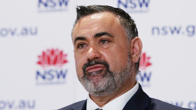 eputy Premier John Barilaro said a lockdown decision would be made on Wednesday. Picture: Lisa Maree Williams/Getty Images).