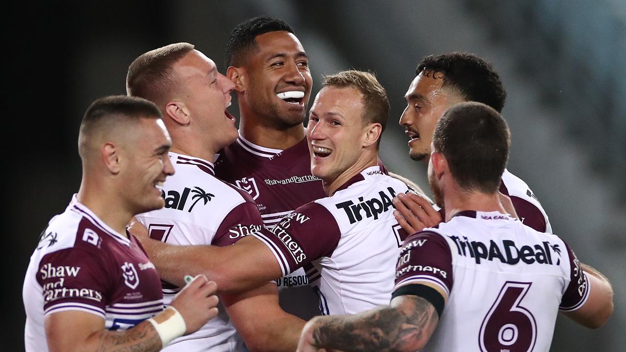 Taniela Paseka of the Sea Eagles is one tall unit.