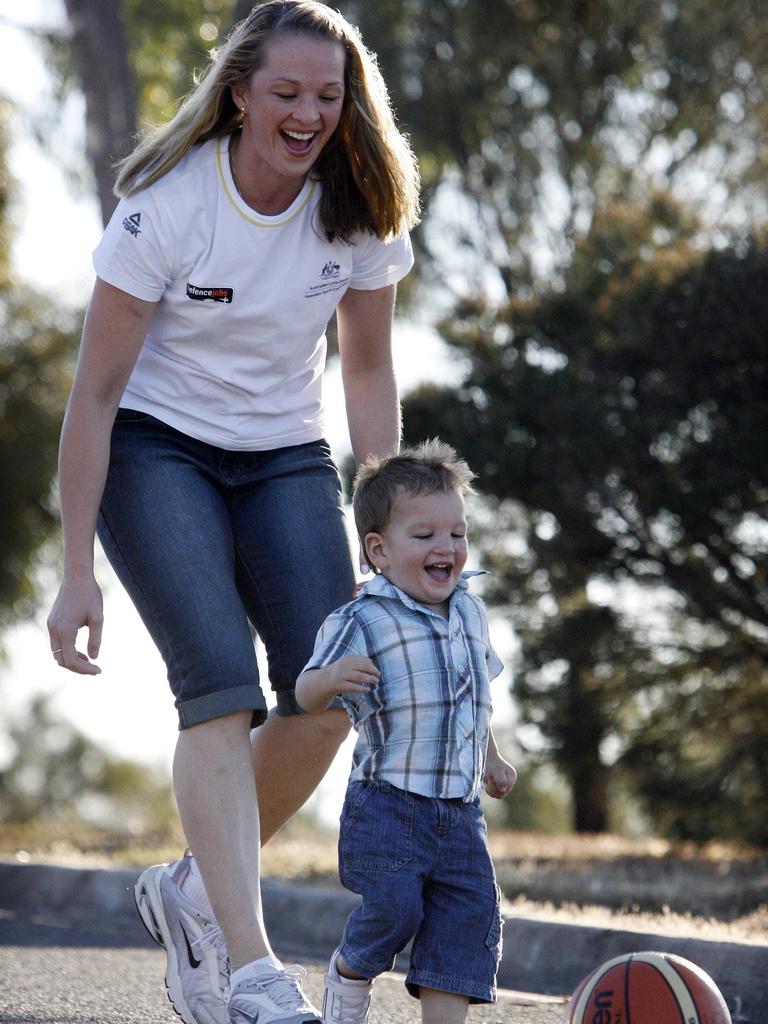 With a basketball legend as his mum, Brogan was destined to be a hooper.