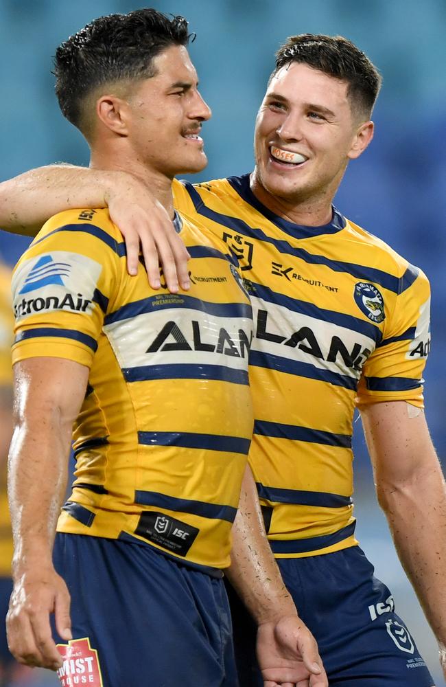 Mitchell Moses implored Dylan Brown to stay at Parramatta.