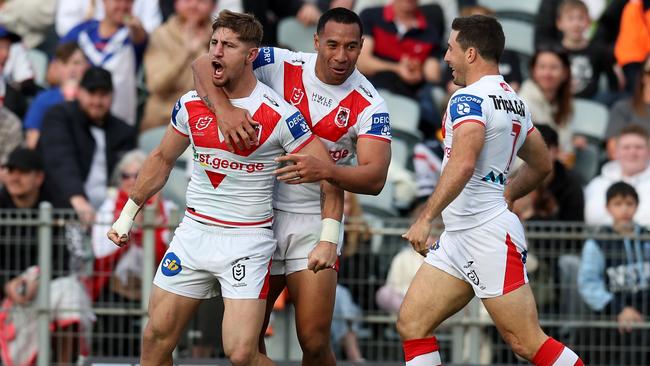 Zac Lomax got on the scoresheet for the Dragons. Picture: Scott Gardiner/Getty Images