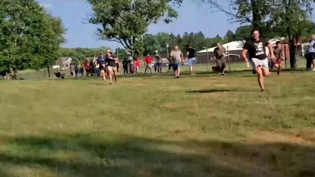 Watch: Dramatic New Video Shows Trump Rally Crowd Fleeing After Gunfire