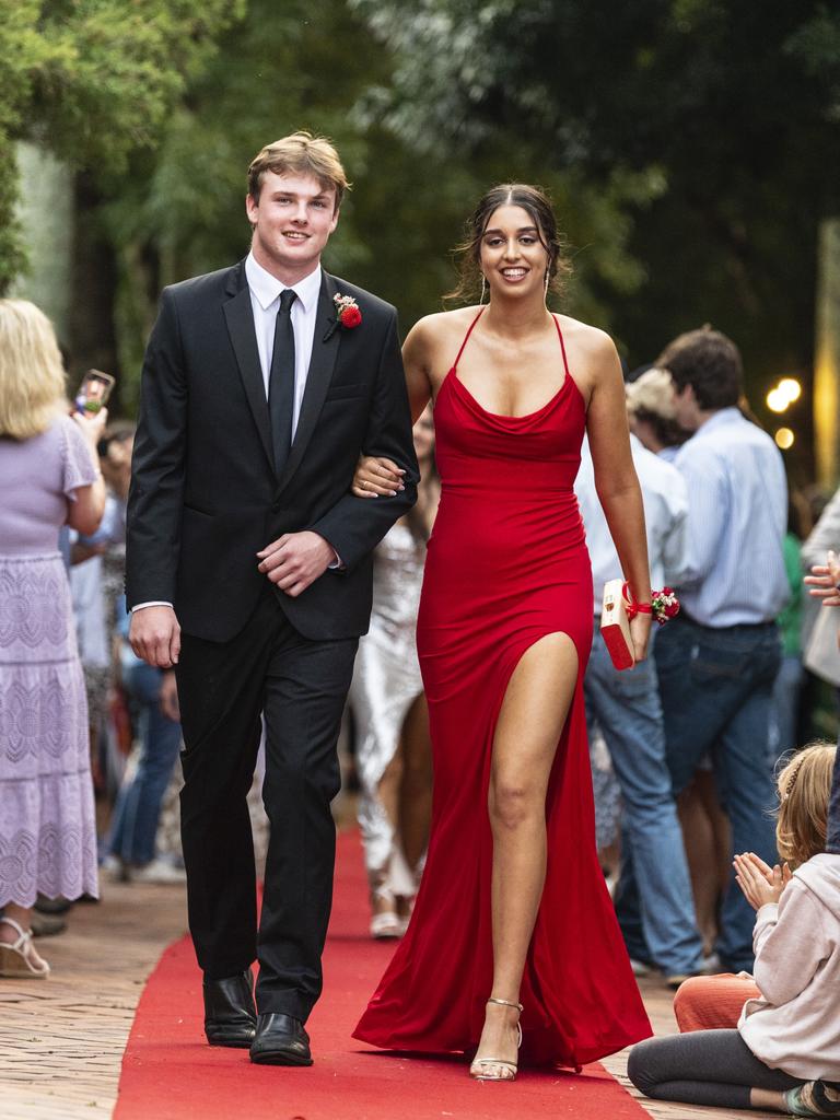 Shenali Mikkelsen and Pat Neilson at Fairholme College formal, Wednesday, March 29, 2023. Picture: Kevin Farmer