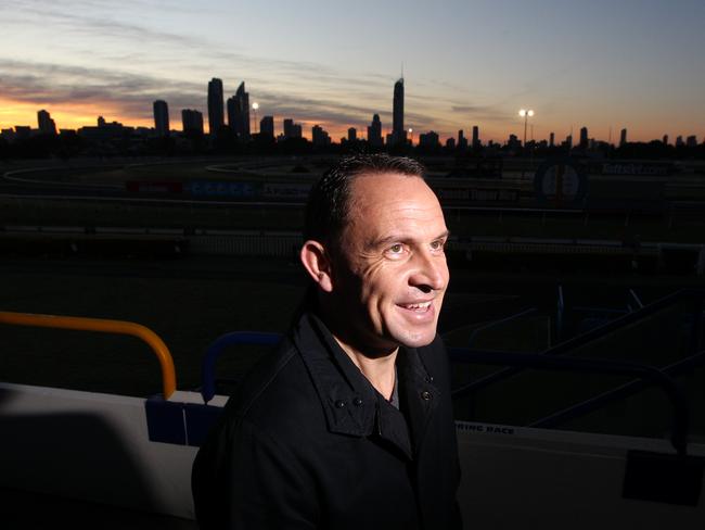 Photo of trainer Chris Waller at Gold Coast Turf Club. Photo by Richard Gosling