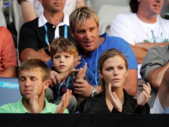 Watching Andy Roddick at the Australian Open.