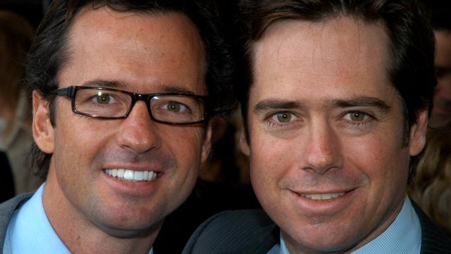 Power brothers Hamish and Gillon McLachlan.