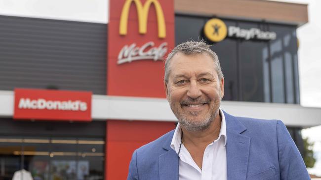 Peter Russo began as a crew member at McDonalds and now he owns five franchises. Photographed at West Richmond. Picture by Kelly Barnes