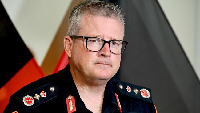 NT police commissioner Jamie Chalker. Picture: Julianne Osborne