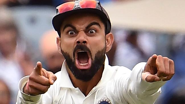 Virat, the man with fire in his eyes. Picture: AFP