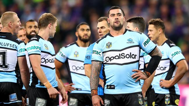 Cronulla’s 2018 season came to an end in Melbourne. (Photo by Mark Kolbe/Getty Images)