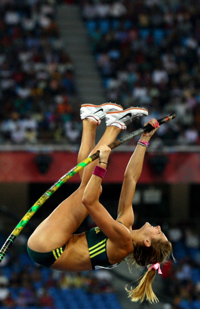 Amanda Bisk while competing in the 2010 Commonwealth Games in New Delhi, India. Picture: Supplied