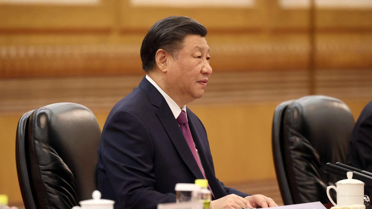 Chinese president Xi Jinping says China will never renounce the right to use force against Taiwan. Picture: AFP