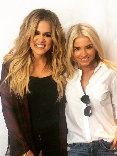 Publicist Maz Coote with Khloe Kardashian. Picture: instagram