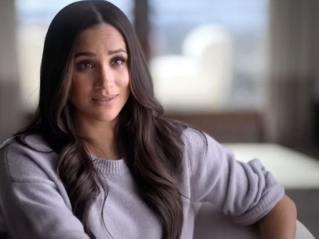 A screengrab of Meghan Markle from the Harry and Meghan docuseries trailer. Picture: Netflix