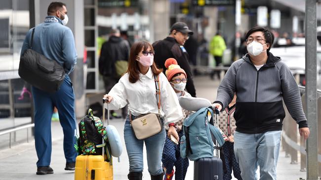 Passengers at Melbourne Airport could soon have a new way to travel to and from the city. Picture: Nicki Connolly