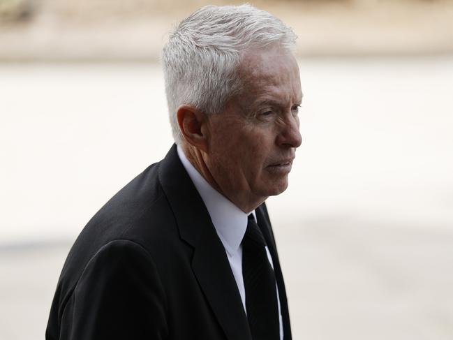 Tennis Australia chief executive Craig Tiley arrives at St Patrick’s Cathedra. Picture: AFP