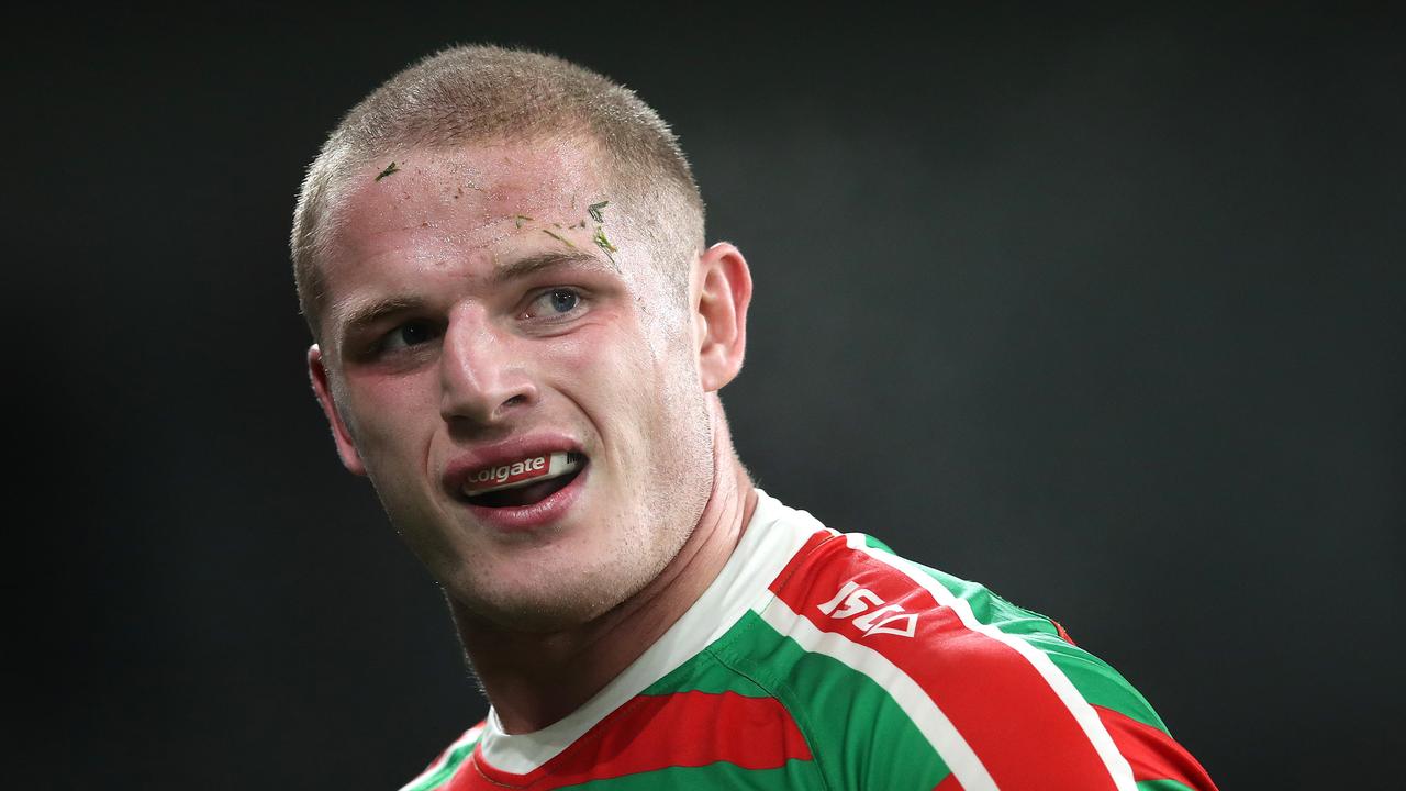 Rabbitohs prop George Burgess is counting the cost of his eye gouge ban. Picture. Phil Hillyard