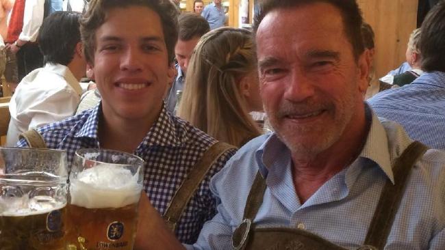 Arnie and son at Oktoberfest