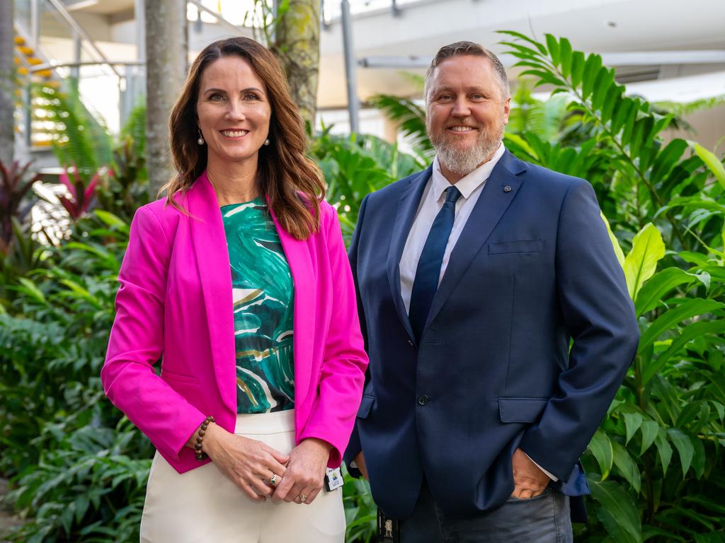 Cairns Regional Council Mayor Amy Eden and Deputy Mayor Brett Olds have continued to push to get elite sport to the region. Picture Emily Barker.