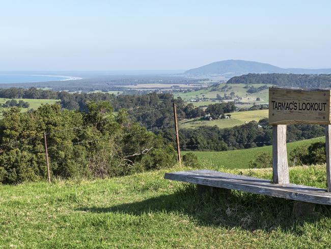 It has a lookout and dozens of walking trails.
