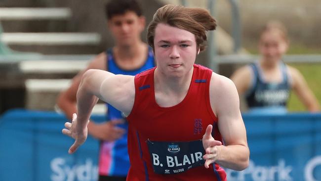 Billy Blair of St Joseph's College was one of the standout competitors of the meet.