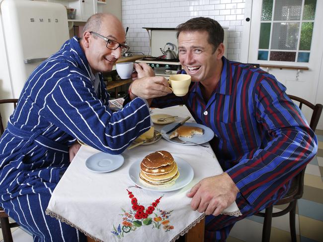 David Koch and Karl Stefanovic. Picture: David Caird.