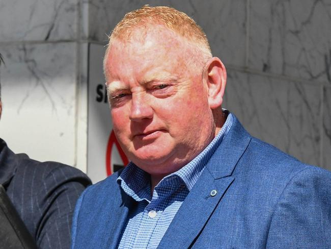 BALLARAT, AUSTRALIA - NCA NewsWire Photos - NOVEMBER 14 2024: Mick Murphy, the husband of Samantha Murphy, is pictured outside Ballarat Magistrates Court as he attend the committal mention for Patrick Orren Stephenson accused of murdering Ballarat mum Samantha Murphy in February 2024.,  Picture: NewsWire / Ian Wilson