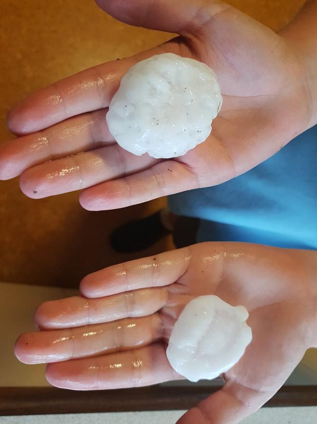 Sydney struck again by giant Hail. Pictures in South Penrith. Picture: Twitter