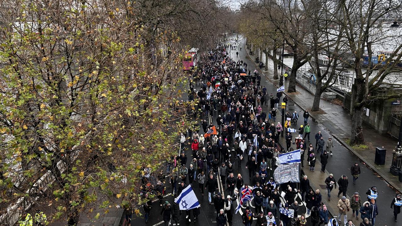 Anti-Semitism rally in London that was attended by tens of thousands of people.