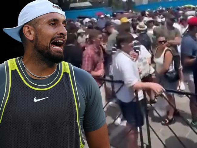 Nick Kyrgios Aus Open crowds