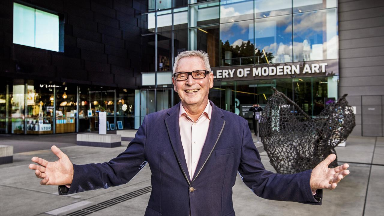 Chris Saines outside QAGOMA'. Picture: Nigel Hallett