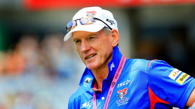 Wayne Bennett, Coach of Newcastle,   during the Auckland Nines at Eden Park, Auckland, New Zealand. pic Mark Evans