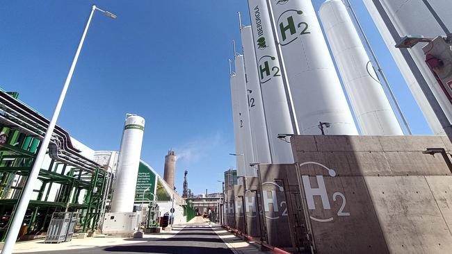 A green hydrogen plant built in Spain. Picture: Valentin Bontemps / AFP