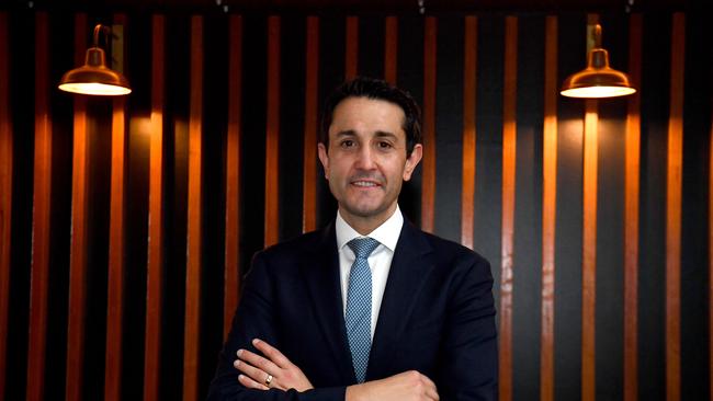 Queensland Premier David Crisafulli at Community Cabinet breakfast function at Flinders Lane in Townsville. Picture: Evan Morgan