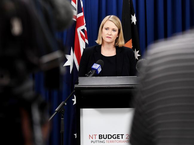 Treasurer Nicole Manison ... her Annual Financial Report shows 17 government departments exceeded their budgets last financial year