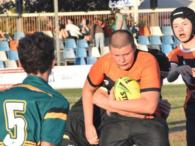 Rockhampton District Secondary Schools Rugby League grand finals, Year 8C, Chanel College, Gladstone, versus Glenmore State High, Browne Park, September 7, 2022.