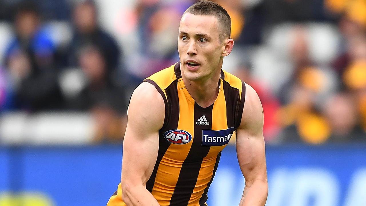 Tom Scully made his Hawthorn debut on Sunday. Picture: Getty Images 