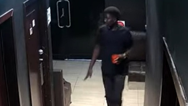 CCTV of a suspect linked to a CBD nightclub assault on March 13. Picture: SA Police