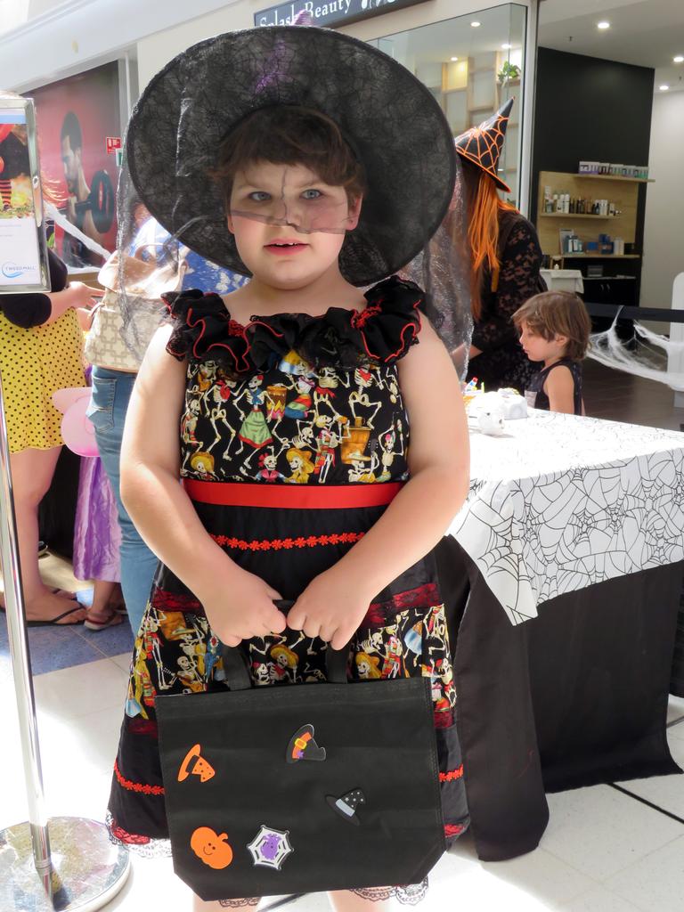 KJ Wilkshire, 6, ready to go trick-or-treating at Tweed Mall. Photo: Jodie CallCott