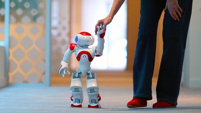 A special relationship between human and robot. The future is here today.